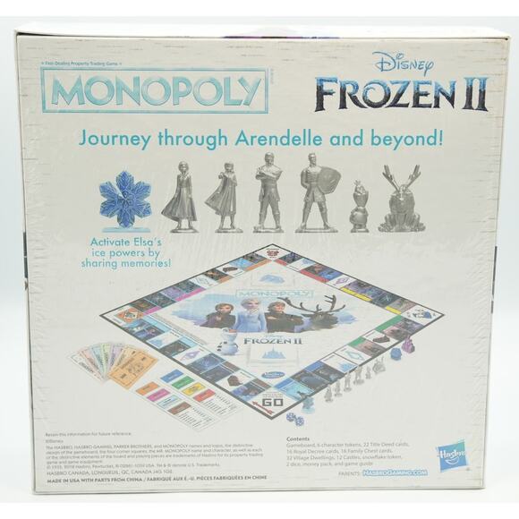 Monopoly Disney Frozen II‎ Edition - New & Sealed - Picture 2 of 3